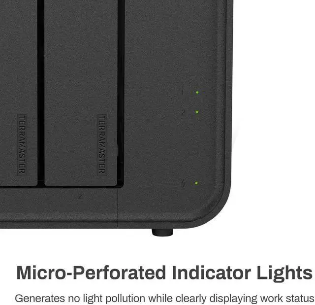 Alt view image 2 of 7 - TERRAMASTER D5 Hybrid HDD NVMe Enclosure - USB 3.2 Gen 2 10Gbps Type C 5Bay USB Storage Supports RAID 0/1/Single/JBOD Exclusive 2+3 RAID Hybrid Disk Array (Diskless)