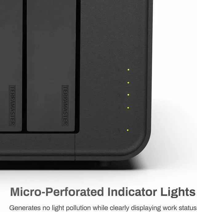 Alt view image 3 of 6 - TERRAMASTER F4-212 4 Bay NAS - Quad Core CPU, 2GB DDR4 RAM, Network Attached Storage DiskStation Personal Cloud with Rich Backup Solutions (Diskless)