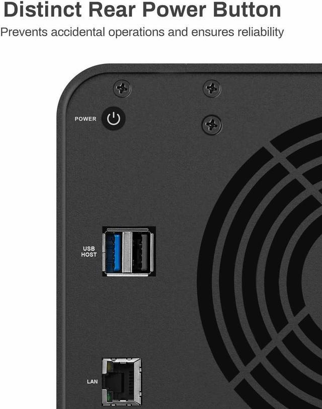 Alt view image 4 of 7 - TERRAMASTER F4-212 4 Bay NAS DiskStation - Quad Core CPU, DDR4 RAM, Network Attached Storage Personal Cloud with Rich Backup Solutions (Diskless)