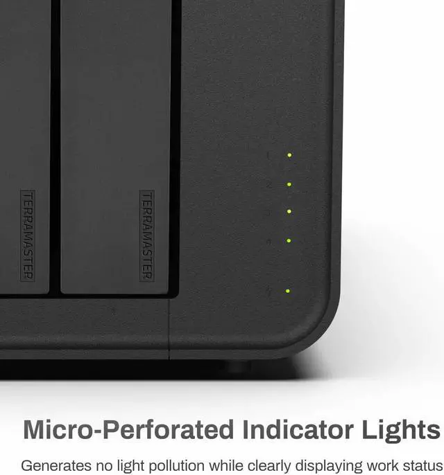 Alt view image 3 of 7 - TERRAMASTER F4-212 4 Bay NAS DiskStation - Quad Core CPU, DDR4 RAM, Network Attached Storage Personal Cloud with Rich Backup Solutions (Diskless)
