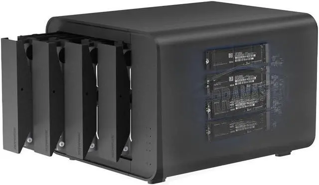 Main image of TERRAMASTER D8 Hybrid HDD NVMe Enclosure USB 3.2 Gen 2 10Gbps Type C 8Bay USB Storage Supports RAID 0/1/Single/JBOD Exclusive 2+6 RAID Hybrid Disk Array (Diskless)