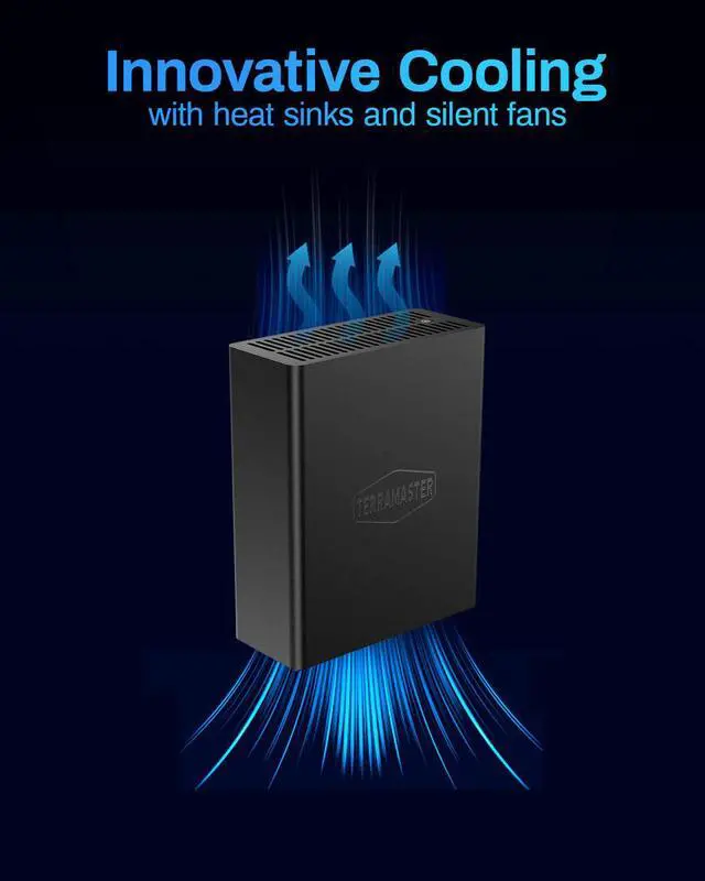 Alt view image 6 of 7 - TERRAMASTER F8 SSD Plus NAS - 8Bay All SSD NAS Storage Core i3 8-Core 8-Thread CPU, 16GB DDR5 RAM, 10GbE Port, Palm-Sized Network Attached Storage Peak Performance for Business (Diskless)