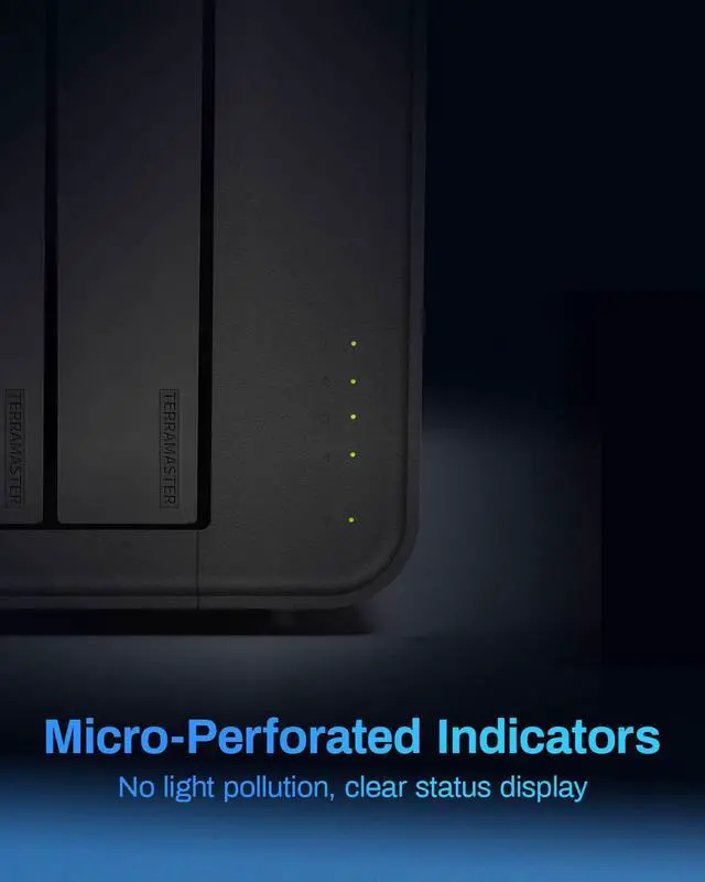 Alt view image 4 of 7 - TERRAMASTER F4-424 Max NAS Storage - 4Bay Core i5 1235U 10-Cores 12-Threads, 8GB DDR5 RAM, Dual 10GbE Ports, Network Attached Storage Peak Performance for Business (Diskless)