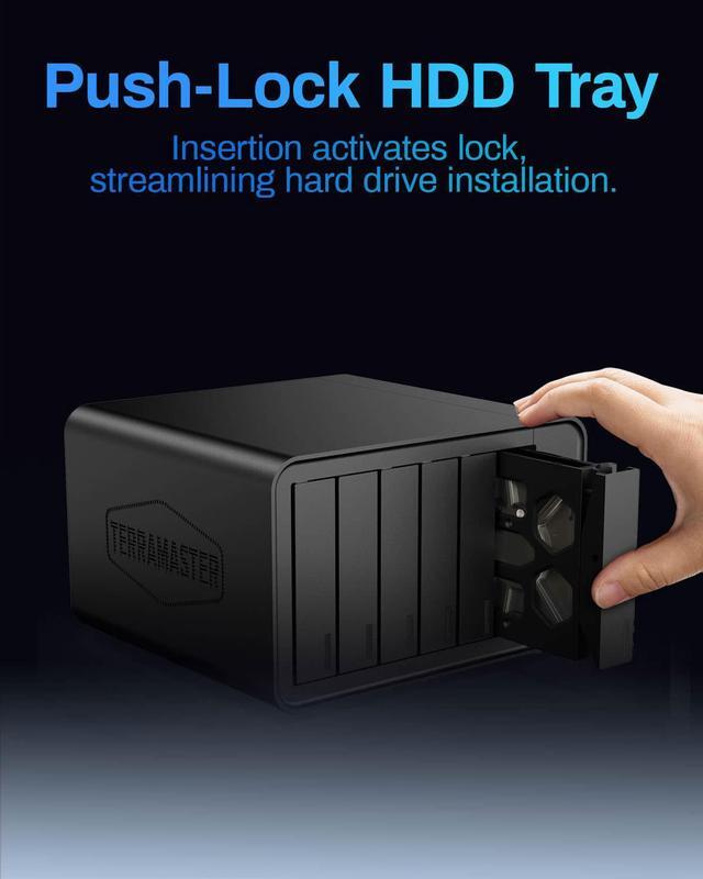 Alt view image 6 of 7 - TERRAMASTER F6-424 NAS Storage 6Bay  N95 Quad-Core CPU, 8GB DDR5 RAM, Dual 2.5GbE Ports, Network Attached Storage with High Performance (Diskless)