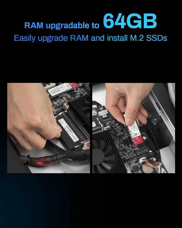 Alt view image 7 of 7 - TERRAMASTER T12-500 Pro NAS Storage - 12Bay Core i7 1255U 10-Cores 12-Threads CPU, 16GB DDR5 RAM, Dual 10GbE Ports, Network Attached Storage Peak Performance for Business (Diskless)