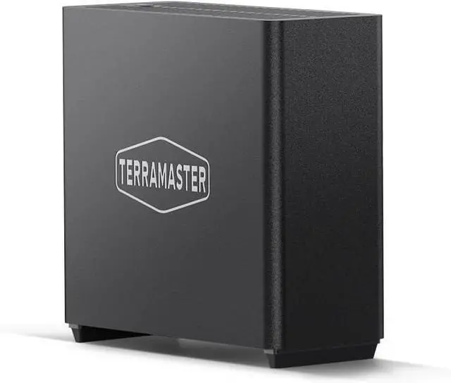 TERRAMASTER D4 SSD NVMe Enclosure - 4bay USB4 40Gbps Type-C, USB Storage Supports 4 x M.2 NVMe 2280 SSDs, Mobile App for Data Backup Included (Diskless)