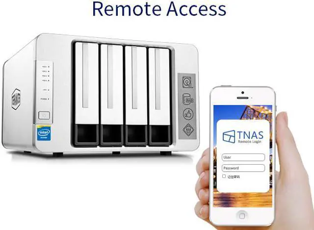 Alt view image 6 of 7 - Terramaster F4-220 100MB/S DISKLESS nas for plex 100MB/S Aluminum-alloy Nas Enclosure Intel Dual Core 2.41GHz 4 bays nas storage 2GB Ram media nas (HDD Not Included)