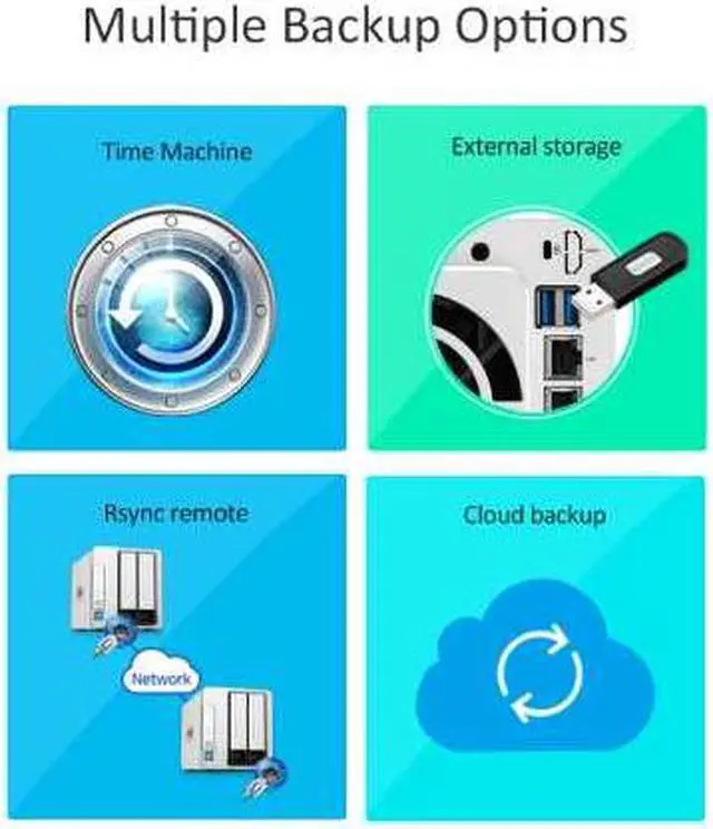 Alt view image 4 of 9 - TerraMaster F2-221 NAS 2-Bay Cloud Storage Intel Dual Core 2.0GHz Plex Media Server Network Storage (Diskless)