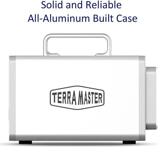 Alt view image 4 of 7 - TerraMaster D4 Thunderbolt 3 Professional-Grade 4-Bay External Hard Drive Enclosure RAID 0/RAID1/RAID5/RAID10/JBOD Hard Disk RAID Storage (Diskless)