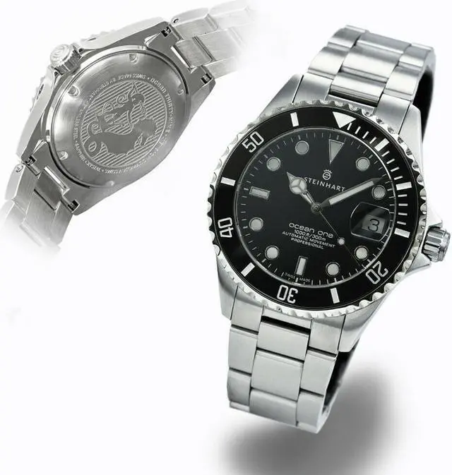 Main image of Steinhart OCEAN One 39 Black Ceramic Automatic Swiss ETA Sapphire Glass Luxury Diver Watch 103-098