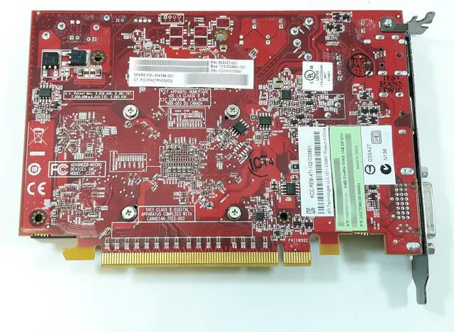 Alt view image 4 of 5 - HP 654594-001 ATI FIREPRO V4900 1GB PCI-E X16 2X DP AND DVI VIDEO GRAPHICS