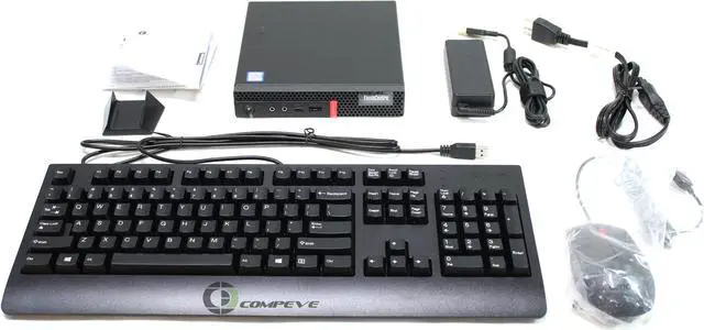 Alt view image 3 of 6 - Lenovo ThinkCentre M920q tiny Core i5-8500T 2.1GHz M.2 256Gb RAM 8Gb WIN10Pro 10RRS4AY00