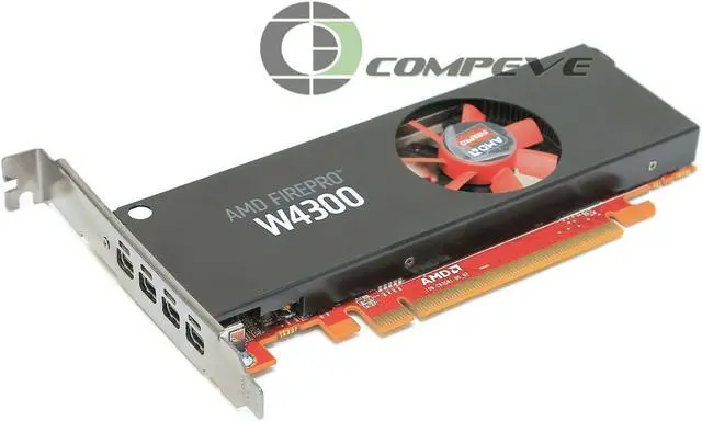 Alt view image 2 of 4 - HP AMD FirePro W4300 4GB PCI-E 3.0 x16 102C9350300 T7T58AT 847446-001 849051-001