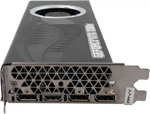 Alt view image 5 of 6 - PNY GeForce GTX 1080 Ti Graphic Card - 1.48 GHz Core - 1.58 GHz Boost Clock - 11 GB GDDR5X - Dual Slot Space Required