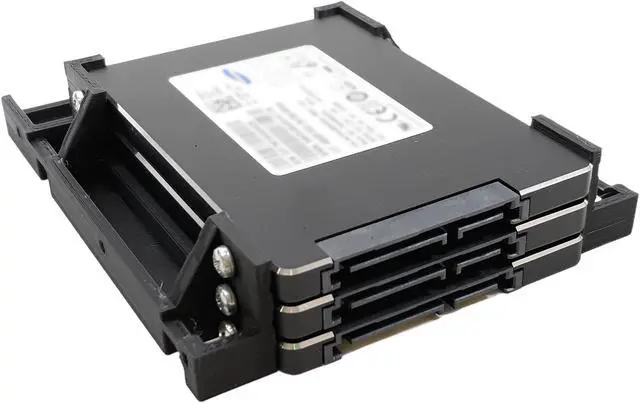 Alt view image 4 of 7 - Compeve SSD/HDD Carrier Adapter Caddy Mounting Tray Bracket Bay 2.5" to 3.5" 3xSSD For HP Workstations Z210 Z220 Z230 Z400 Z420