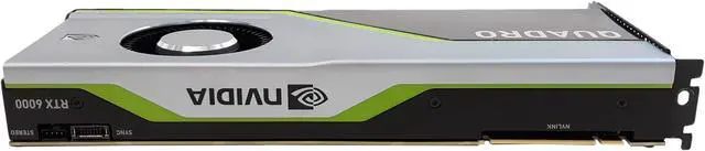 Alt view image 3 of 6 - PNY nVIDIA Qudro RTX 6000 VCQRTX6000 24GB GDDR6 PCI-Ex16 4xDP USB-C 900-5G150-1750-000