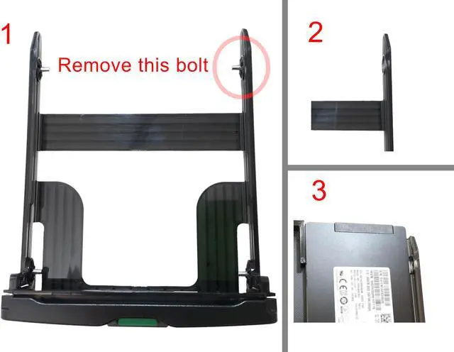 Alt view image 5 of 5 - SSD/HDD Carrier Adapter 2.5" to 3.5" For HP Workstations Z600 Z620 Z640 Z800 Z820 Z840