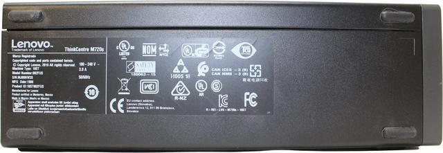Alt view image 3 of 5 - Lenovo ThinkCentre M720s  SFF Intel Core I5-8400 2.8GHz SSD 256Gb RAM 8Gb 10ST002FUS