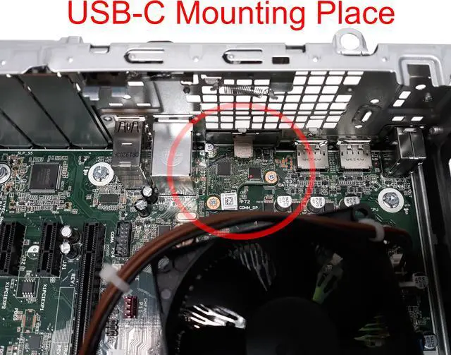 Alt view image 3 of 6 - HP EliteDesk 800 G4 SFF CHAGALL USB-C Gen2 data transfer option card L07094-001 L25753-001 4KY84AA