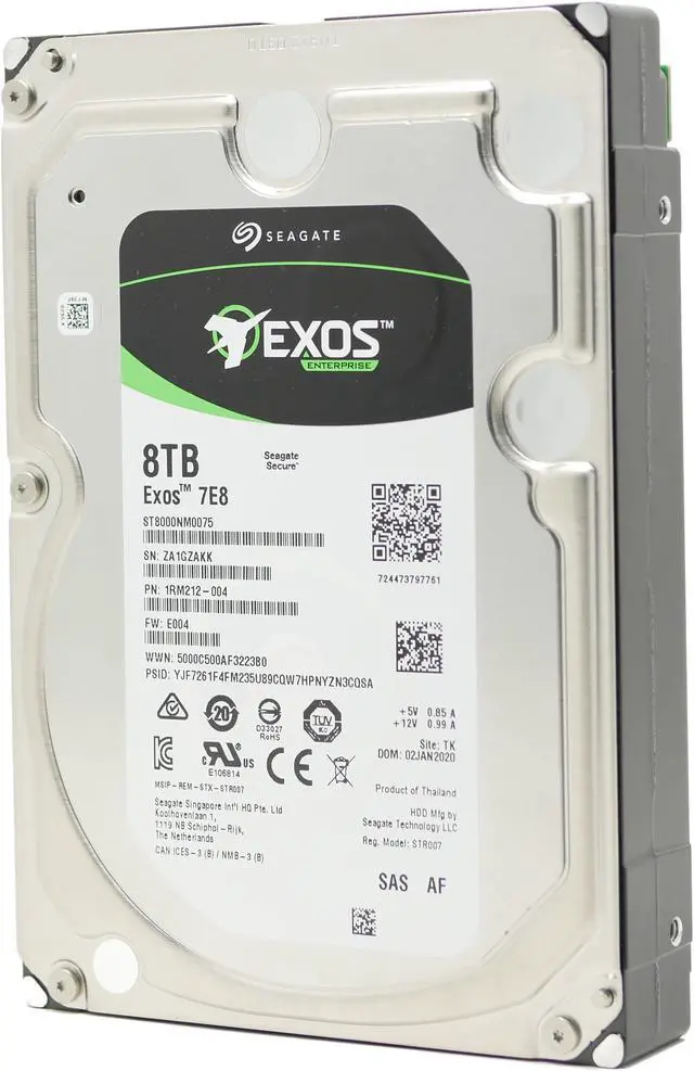 Alt view image 5 of 10 - Seagate ST8000NM0075 ST8000NM0075 8 TB Hard Drive - 3.5" Internal - SAS (12Gb/s SAS)