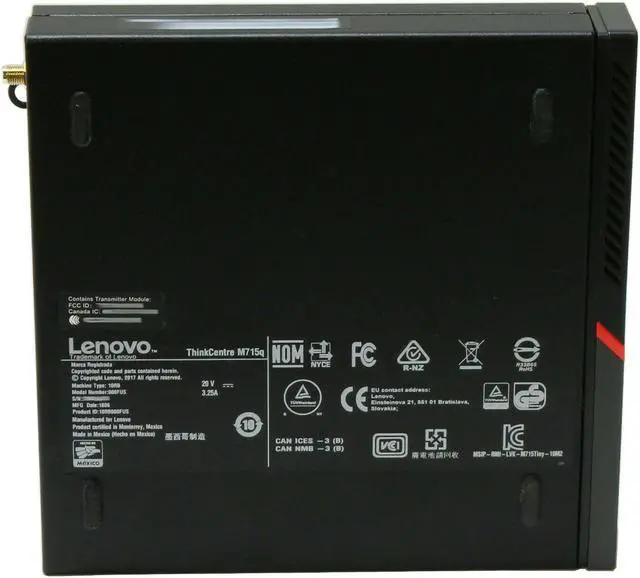 Alt view image 4 of 4 - Lenovo ThinkCentre M715q tiny CPU AMD Pro A6-8570E 3.0GHz RAM 4 GB SSD 32GB Radeon R5 GigE 10RB000FUS