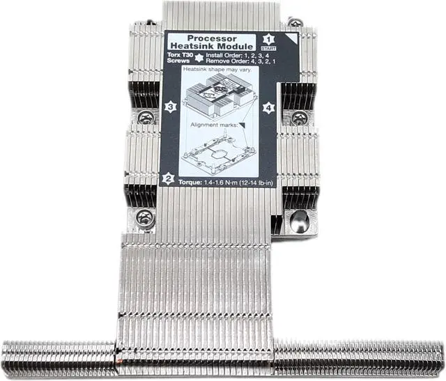 Alt view image 2 of 4 - Lenovo ThinkSystem SR630 CPU Processor HeatSink + Tray Retainer 01PE027
