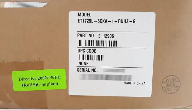 Alt view image 7 of 7 - Elo Touch Screen POS Display 17" LCD VGA DVI Medical E112906 ET1729L-8CKA-1-RUHZ-G