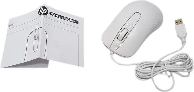 Alt view image 2 of 6 - HP USB Mouse Man & Machine Medical Lab Healthcare Edition White 5.0V 100mA 926943-001 927233-001