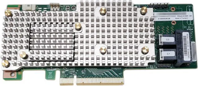 Alt view image 2 of 7 - Lenovo ThinkSystem RAID 930-8i 2Gb Flash PCIe 12Gb Adapter with Flash Battery 01KN513 01KN507