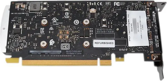 Alt view image 4 of 4 - PNY nVIDIA T400 2GB GDDR6 PCI-E x16 3 Mini DP 900-5G172-1701-000 RVCNT400