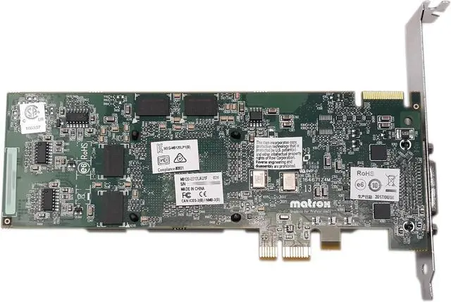 Alt view image 4 of 4 - Matrox M9120 512MB PCI Express x1 Low-Profile Card M9120-E512LAU1F