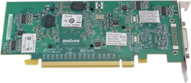Alt view image 3 of 3 - Matrox P690 256MB DDR2 SDRAM PCIe x16 LFH-60 Graphics Adapter P69-MDDE256LAUF