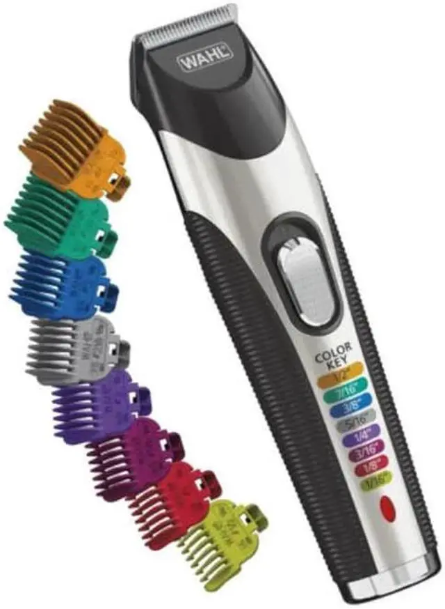 Alt view image 2 of 7 - Wahl Color Pro Cord Cordless Rechargeable Beard Trimmer 8 Combs 9891-100