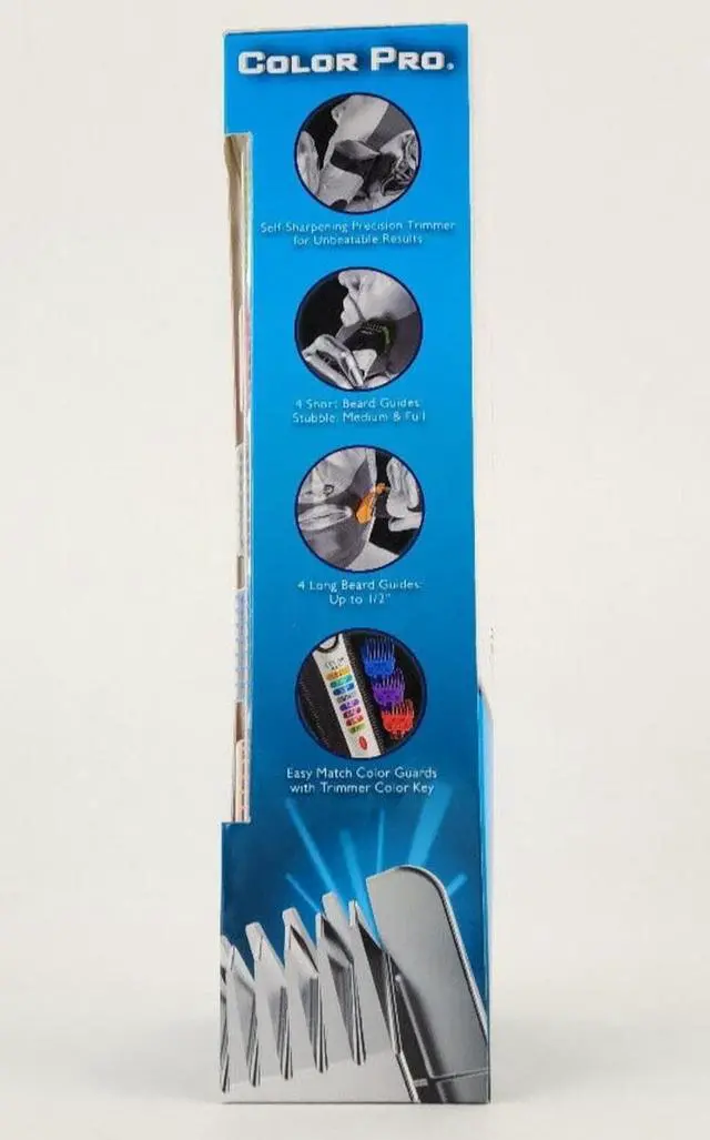 Alt view image 3 of 7 - Wahl Color Pro Cord Cordless Rechargeable Beard Trimmer 8 Combs 9891-100