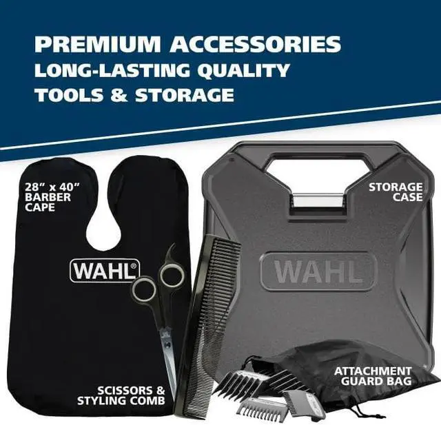 Alt view image 6 of 7 - WAHL Elite Pro Corded High Performance Hair Clipper Trimmer Cutting Kit 79602