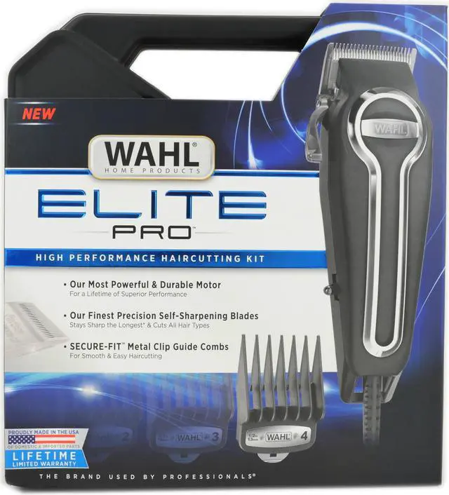 Alt view image 4 of 7 - WAHL Elite Pro Corded High Performance Hair Clipper Trimmer Cutting Kit 79602