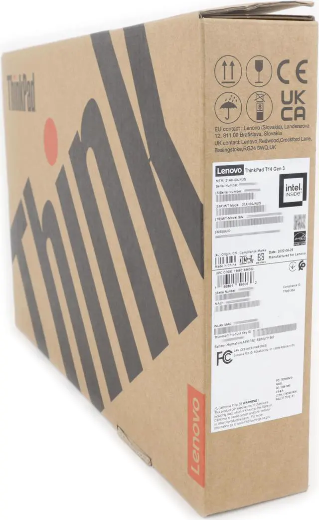 Alt view image 2 of 8 - Lenovo 14" Thinkpad Laptop T14 G3 Intel Core i5-1245U 16GB 512GB SSD W11P- (Manufacturer Recertified)