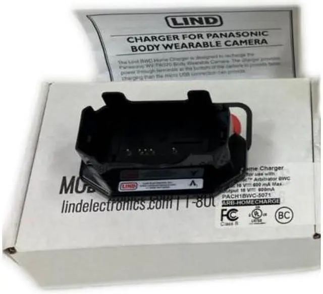 Alt view image 2 of 2 - Lind Bmc Cradle Only Home ARB-HOMECHARGE For Panasonic Body Wearable Camera