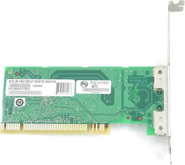 Alt view image 3 of 3 - INTEL PWLA8391GT Desktop Network Adapter PRO 1000GT 10/100/1000Mbps PCI 1xRJ45