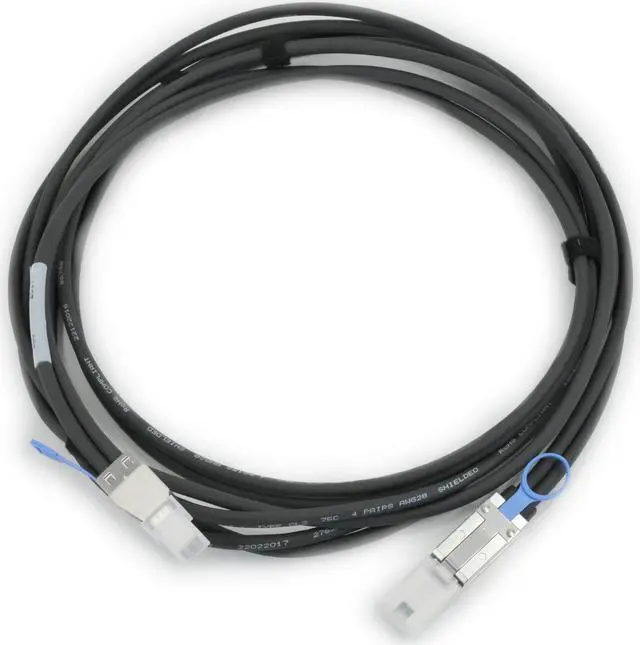 Main image of Quantum SAS Interface Mini-SAS-HD 2.1 8644-To-SAS 2.0 SFF-8088 10ft 9-05358-03