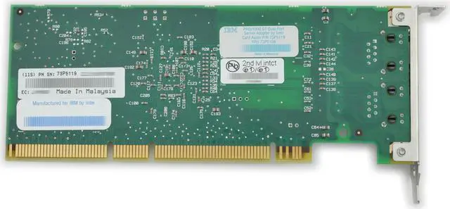 Alt view image 4 of 4 - IBM Pro 1000GT Dual Port 1G PCI-X Network Card PWLA8492GT1P20 73P5119 D12974-003