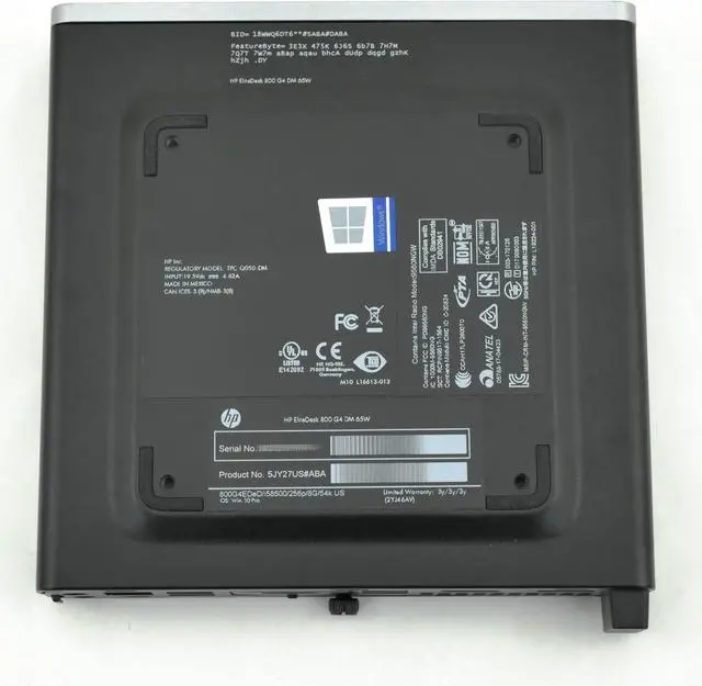 Alt view image 6 of 6 - HP EliteDesk 800 G4 Intel Core i5-8500 3GHz RAM 8GB SSD 256GB 5JY27US#ABA