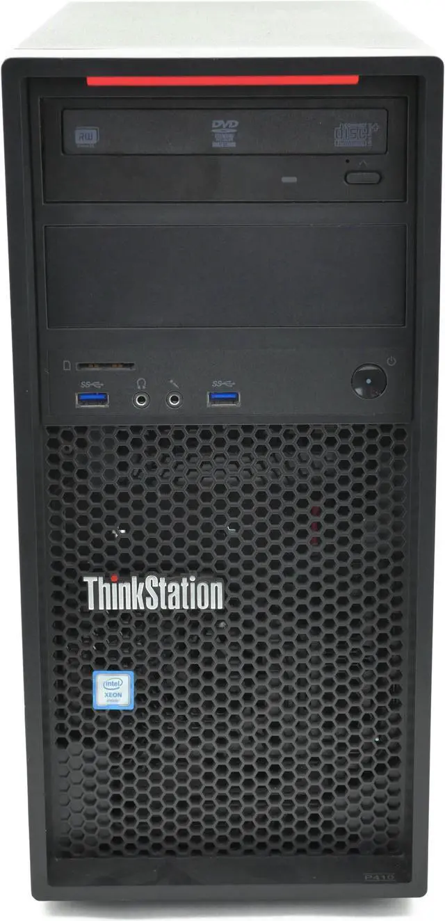 Alt view image 2 of 5 - Lenovo ThinkStation P410 Tower Xeon E5-1650 RAM 16GB SSD 256GB Quadro P400