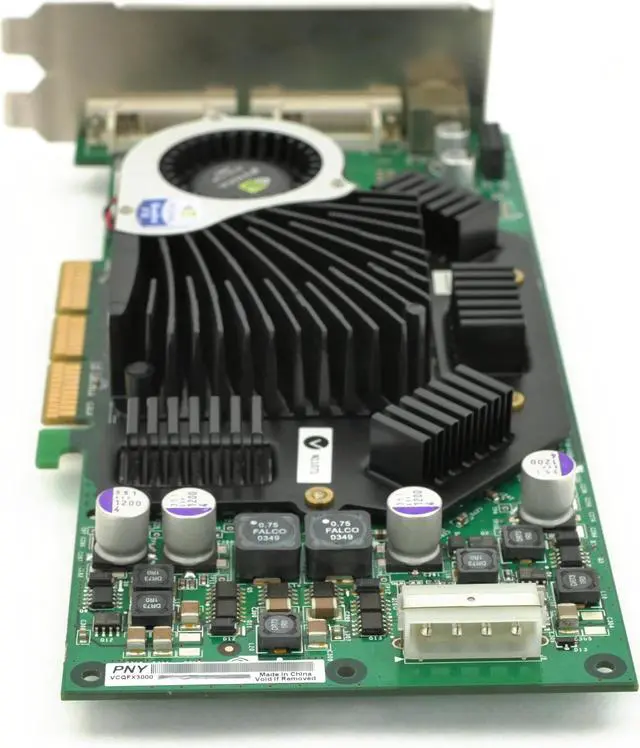 Alt view image 4 of 5 - PNY nVIDIA Quadro FX3000 VCQFX3000 256MB AGP Dual DVI S-Video BIOS 4.35.20.23.07