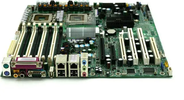Alt view image 2 of 3 - Tyan Server Motherboard Intel CPU 2x LGA771 S5396 R01