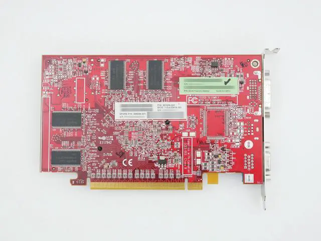 Alt view image 4 of 4 - HP AMD FireGL V3100 128MB PCIE x16 DVI VGA 398684-001 102A3344101 000001