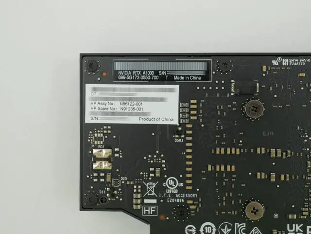 Alt view image 6 of 6 - HP Nvidia RTX A1000 8GB GDDR6 PCI-e x16 4x miniDP N86122-001 N91236-001