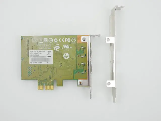 Alt view image 5 of 5 - HP IEEE 1394b FireWire Interface Card PCIe x1 LP HP HI348 491886-002 632487-001