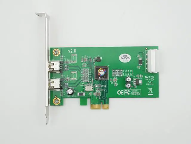 Alt view image 2 of 5 - SIIG FireWire 1394a 2-Ports PCIe x1 Adapter Card NN-E20012-S2