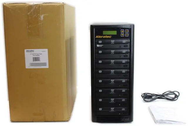 Alt view image 2 of 4 - Aleratec 1:7 DVD/CD Copy Tower Duplicator DVD RW (R DL) DVD-RAM X 260182